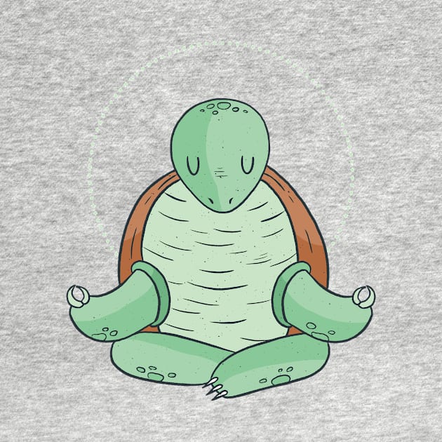 turtle yoga funny cartoon awesome shirt by Midoart